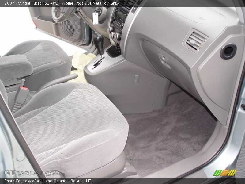 Alpine Frost Blue Metallic / Gray 2007 Hyundai Tucson SE 4WD