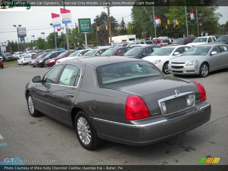 Charcoal Grey Metallic / Dark Stone/Medium Light Stone 2003 Lincoln Town Car Signature