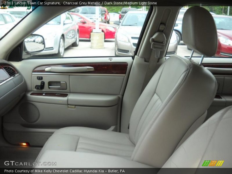 Charcoal Grey Metallic / Dark Stone/Medium Light Stone 2003 Lincoln Town Car Signature