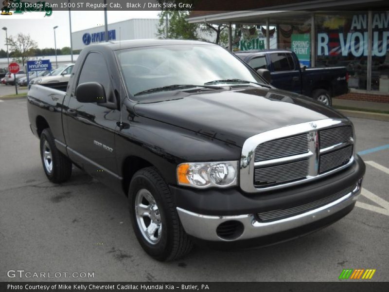 Black / Dark Slate Gray 2003 Dodge Ram 1500 ST Regular Cab