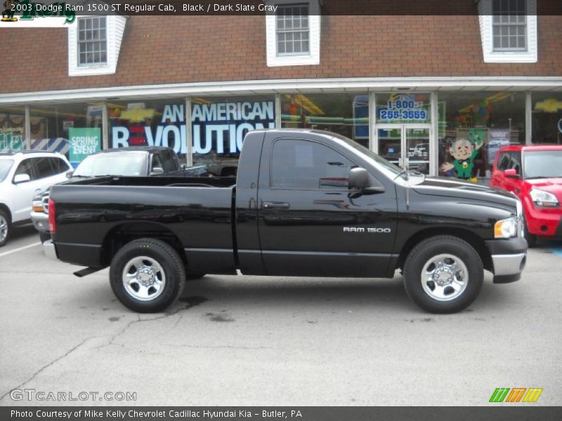 Black / Dark Slate Gray 2003 Dodge Ram 1500 ST Regular Cab