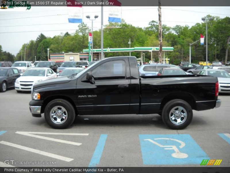 Black / Dark Slate Gray 2003 Dodge Ram 1500 ST Regular Cab