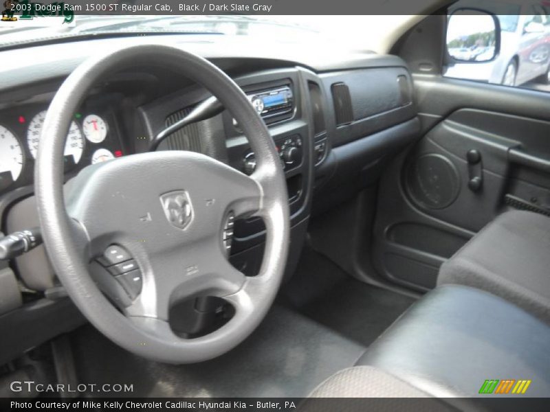 Black / Dark Slate Gray 2003 Dodge Ram 1500 ST Regular Cab