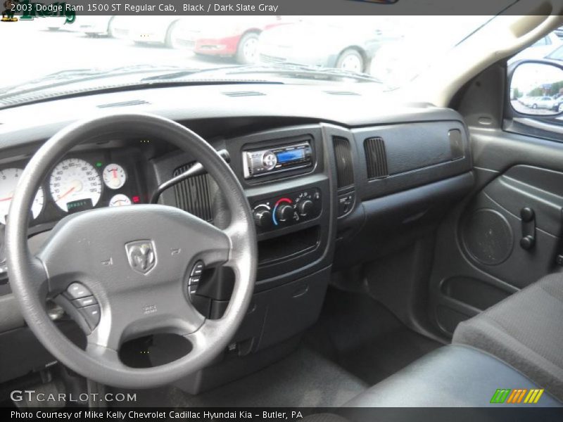 Black / Dark Slate Gray 2003 Dodge Ram 1500 ST Regular Cab