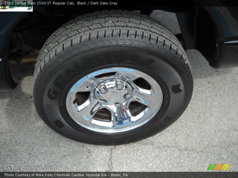 Black / Dark Slate Gray 2003 Dodge Ram 1500 ST Regular Cab