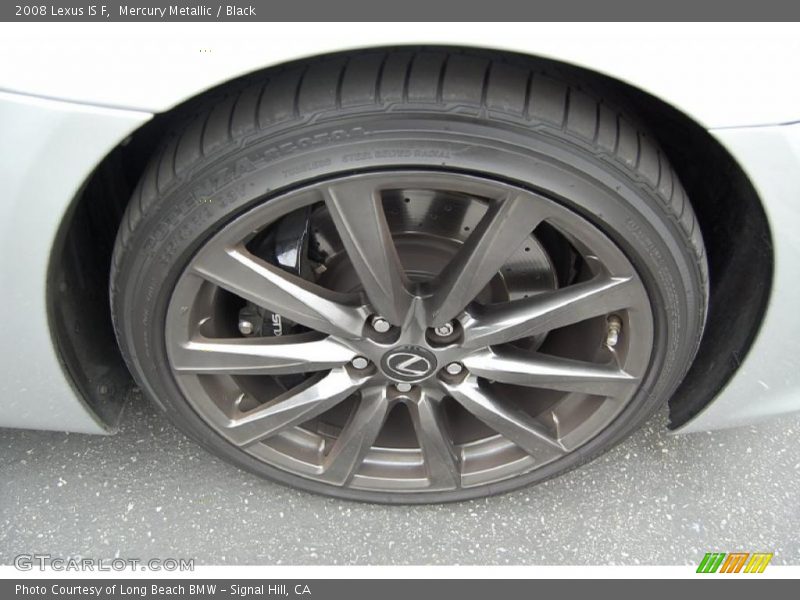 Mercury Metallic / Black 2008 Lexus IS F