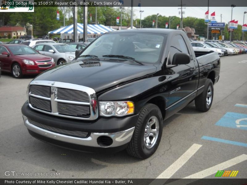 Black / Dark Slate Gray 2003 Dodge Ram 1500 ST Regular Cab