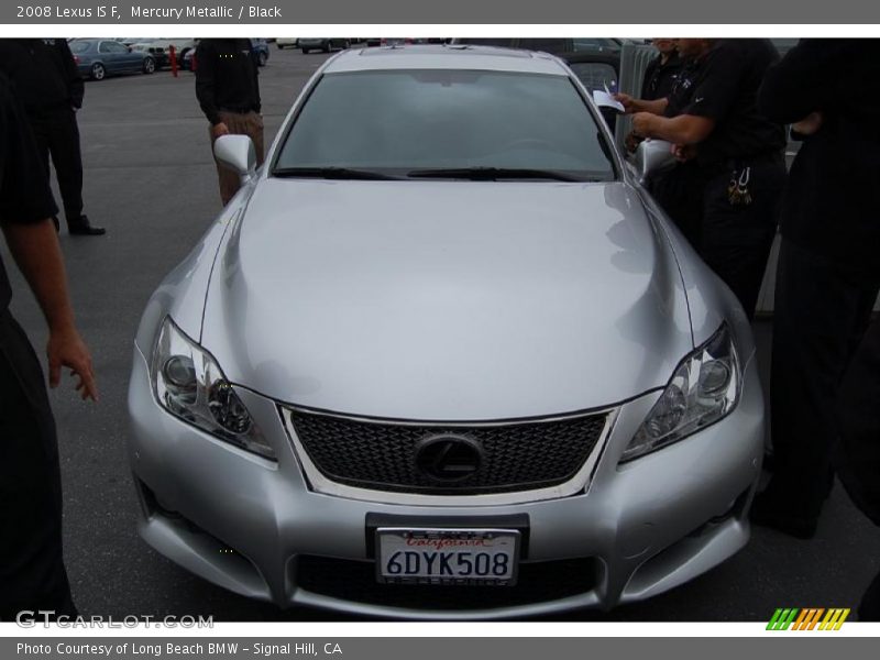 Mercury Metallic / Black 2008 Lexus IS F