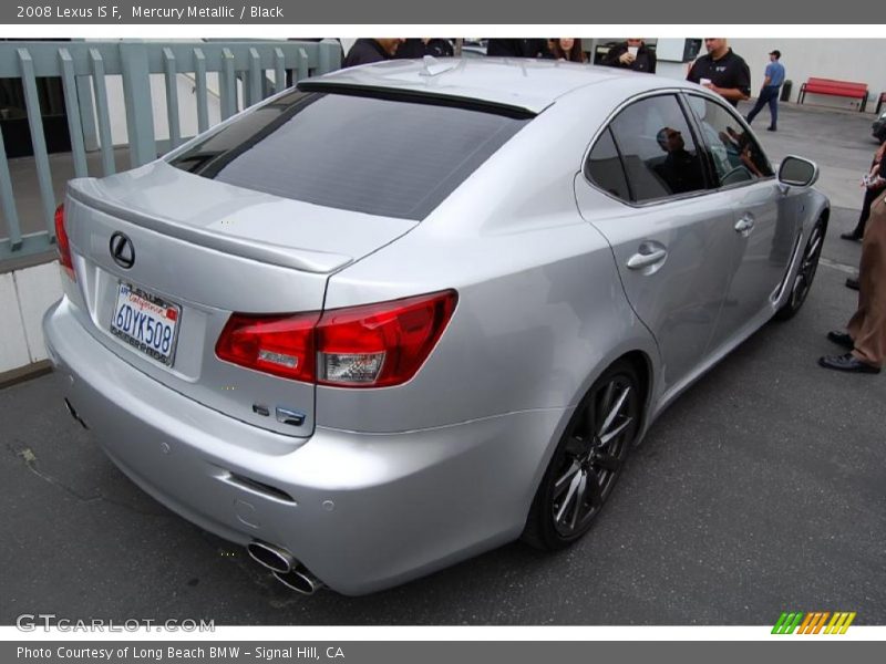 Mercury Metallic / Black 2008 Lexus IS F