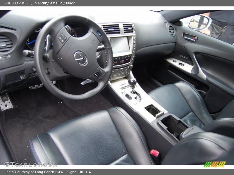 Mercury Metallic / Black 2008 Lexus IS F