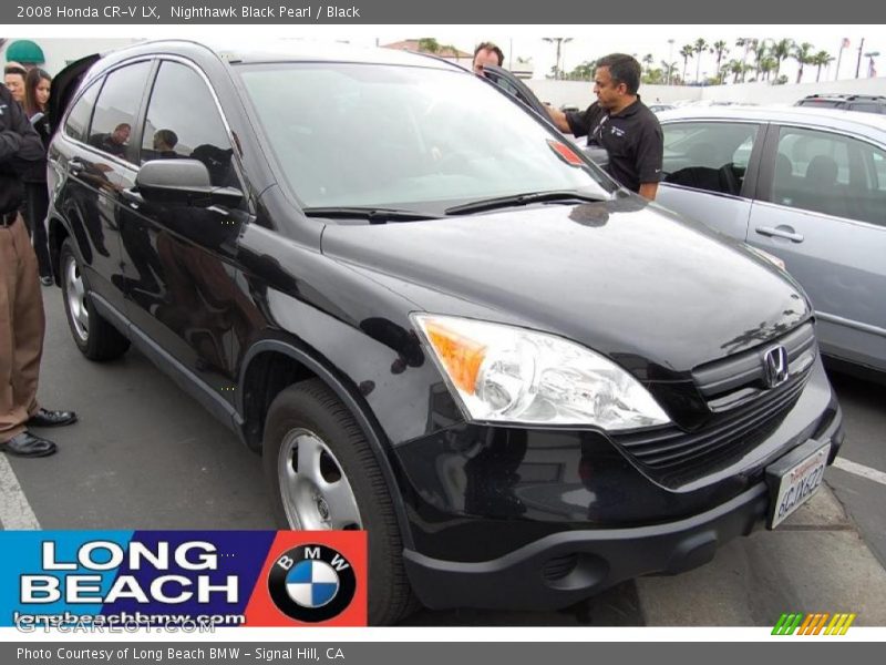 Nighthawk Black Pearl / Black 2008 Honda CR-V LX