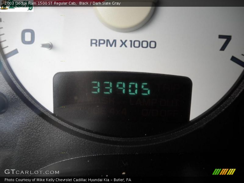 Black / Dark Slate Gray 2003 Dodge Ram 1500 ST Regular Cab