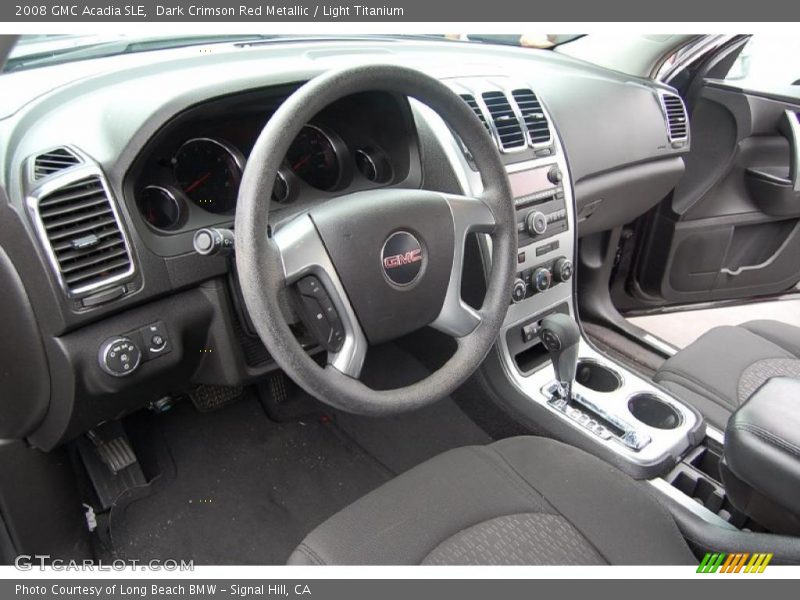 Dark Crimson Red Metallic / Light Titanium 2008 GMC Acadia SLE