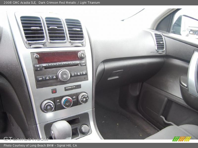 Dark Crimson Red Metallic / Light Titanium 2008 GMC Acadia SLE