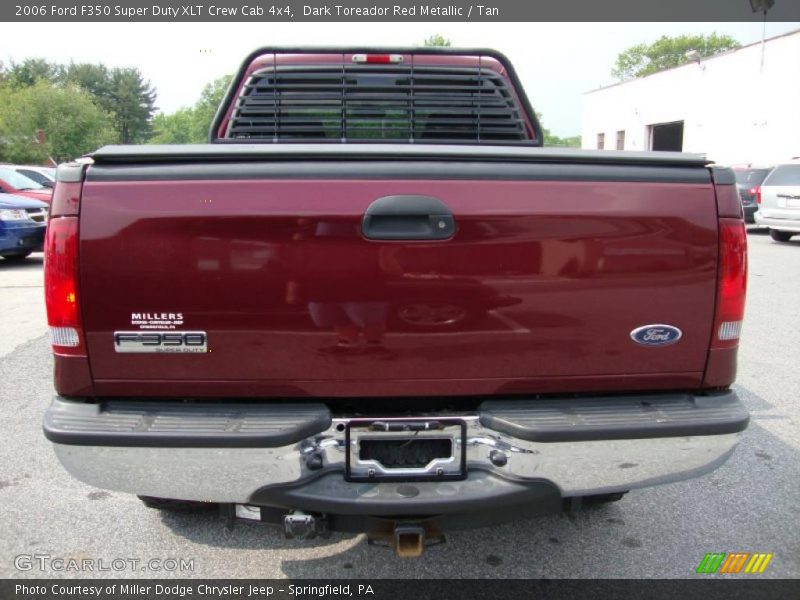 Dark Toreador Red Metallic / Tan 2006 Ford F350 Super Duty XLT Crew Cab 4x4