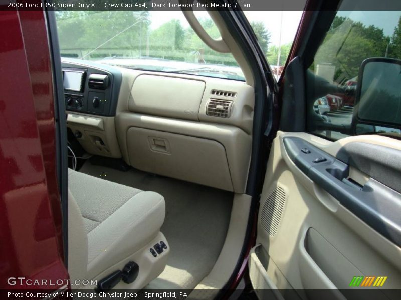 Dark Toreador Red Metallic / Tan 2006 Ford F350 Super Duty XLT Crew Cab 4x4