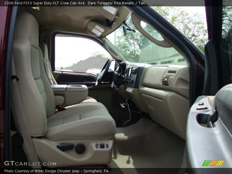 Dark Toreador Red Metallic / Tan 2006 Ford F350 Super Duty XLT Crew Cab 4x4