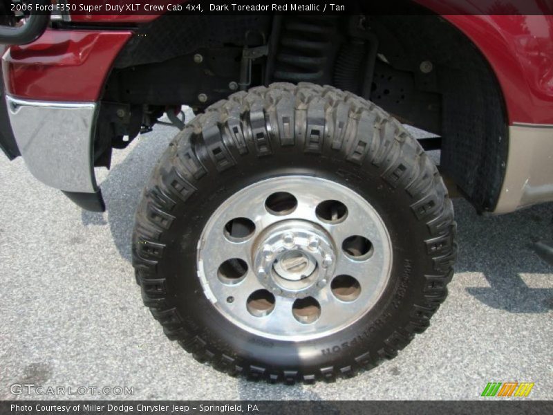Dark Toreador Red Metallic / Tan 2006 Ford F350 Super Duty XLT Crew Cab 4x4