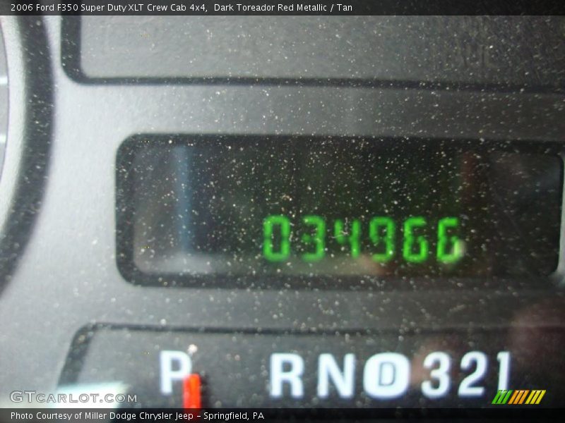 Dark Toreador Red Metallic / Tan 2006 Ford F350 Super Duty XLT Crew Cab 4x4