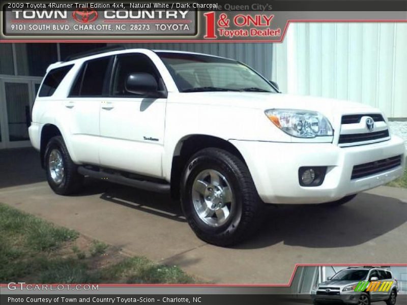 Natural White / Dark Charcoal 2009 Toyota 4Runner Trail Edition 4x4