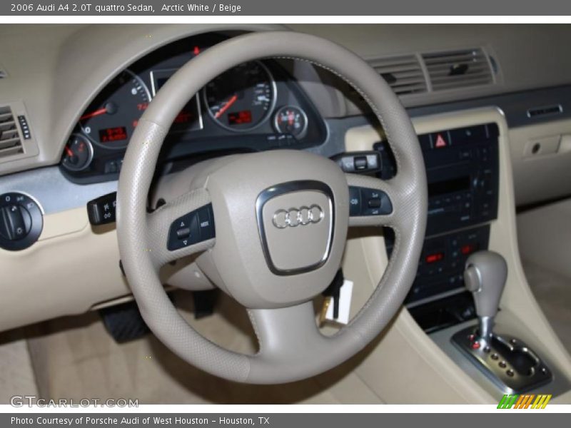 Arctic White / Beige 2006 Audi A4 2.0T quattro Sedan