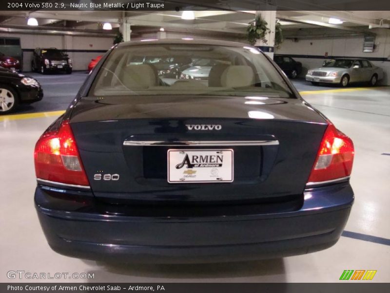Nautic Blue Metallic / Light Taupe 2004 Volvo S80 2.9