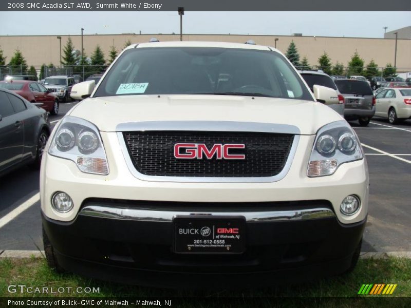 Summit White / Ebony 2008 GMC Acadia SLT AWD
