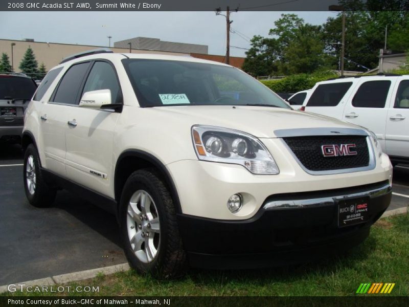Summit White / Ebony 2008 GMC Acadia SLT AWD