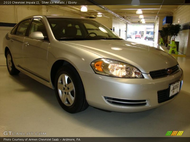 Silver Ice Metallic / Ebony 2010 Chevrolet Impala LS