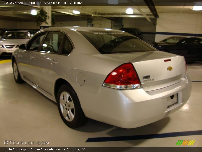 Silver Ice Metallic / Ebony 2010 Chevrolet Impala LS