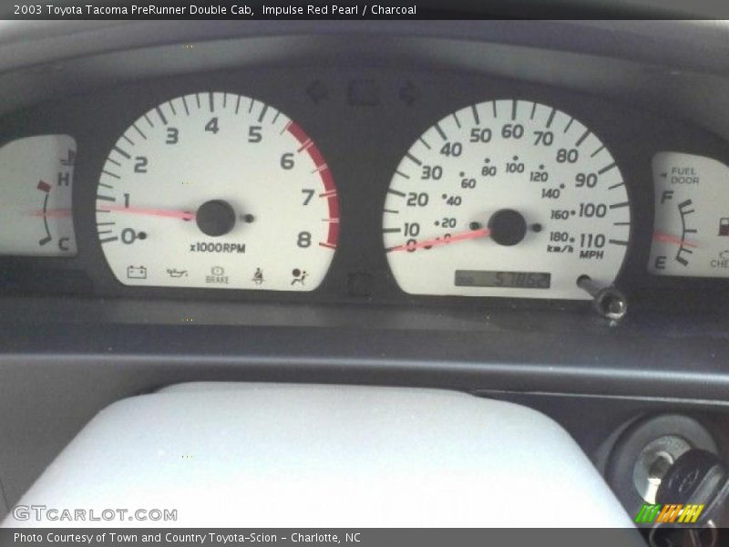 Impulse Red Pearl / Charcoal 2003 Toyota Tacoma PreRunner Double Cab