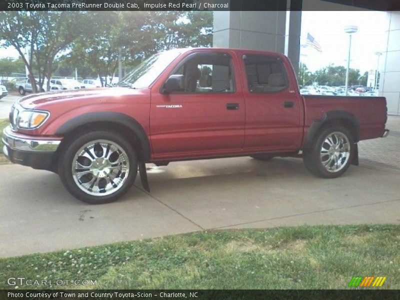 Impulse Red Pearl / Charcoal 2003 Toyota Tacoma PreRunner Double Cab