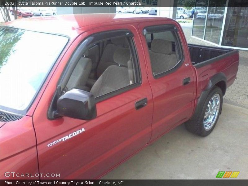 Impulse Red Pearl / Charcoal 2003 Toyota Tacoma PreRunner Double Cab