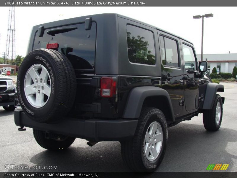 Black / Dark Slate Gray/Medium Slate Gray 2009 Jeep Wrangler Unlimited X 4x4