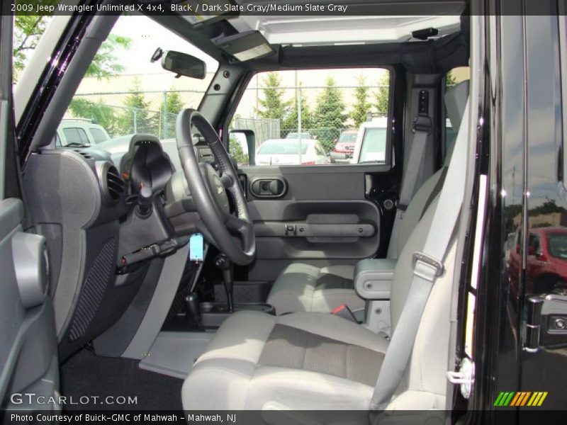 Black / Dark Slate Gray/Medium Slate Gray 2009 Jeep Wrangler Unlimited X 4x4