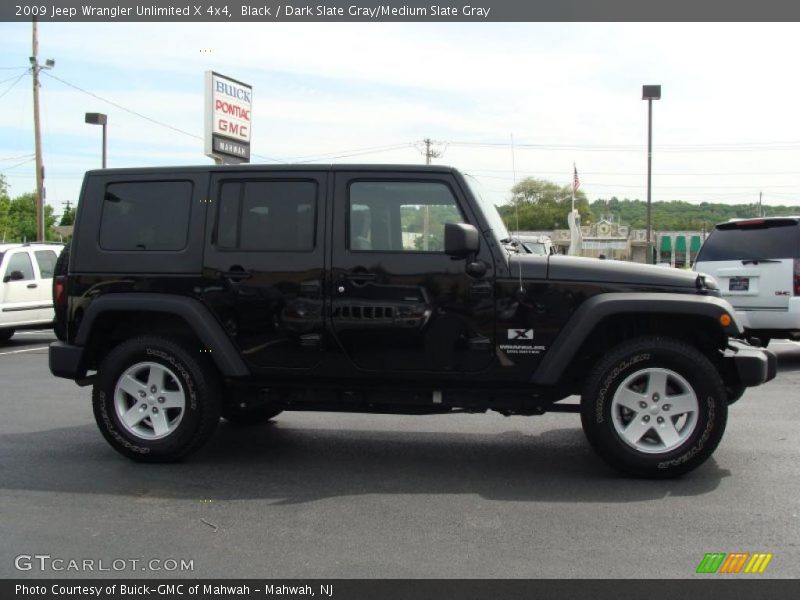 Black / Dark Slate Gray/Medium Slate Gray 2009 Jeep Wrangler Unlimited X 4x4