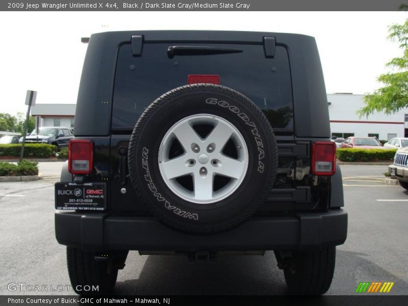 Black / Dark Slate Gray/Medium Slate Gray 2009 Jeep Wrangler Unlimited X 4x4