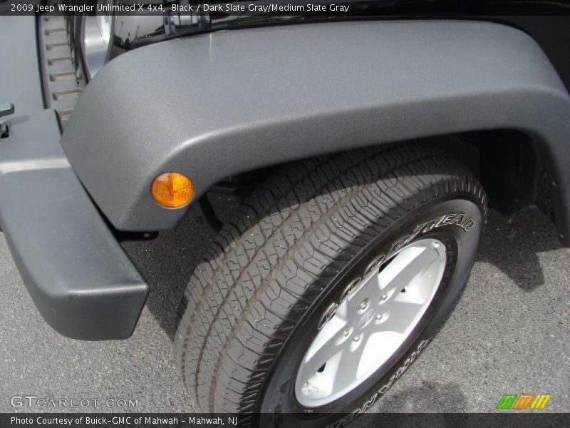 Black / Dark Slate Gray/Medium Slate Gray 2009 Jeep Wrangler Unlimited X 4x4