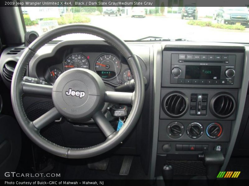 Black / Dark Slate Gray/Medium Slate Gray 2009 Jeep Wrangler Unlimited X 4x4