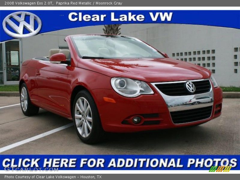 Paprika Red Metallic / Moonrock Gray 2008 Volkswagen Eos 2.0T