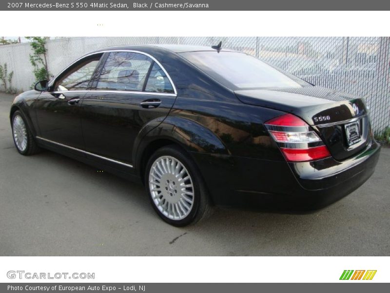 Black / Cashmere/Savanna 2007 Mercedes-Benz S 550 4Matic Sedan