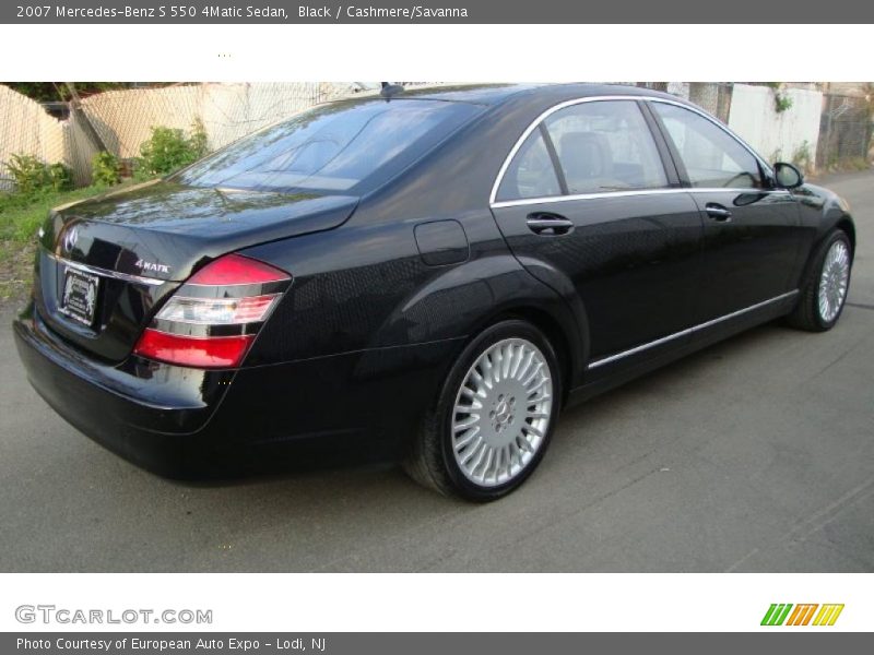 Black / Cashmere/Savanna 2007 Mercedes-Benz S 550 4Matic Sedan