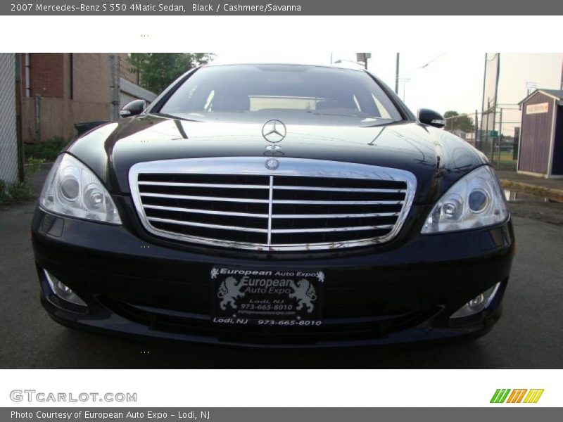 Black / Cashmere/Savanna 2007 Mercedes-Benz S 550 4Matic Sedan