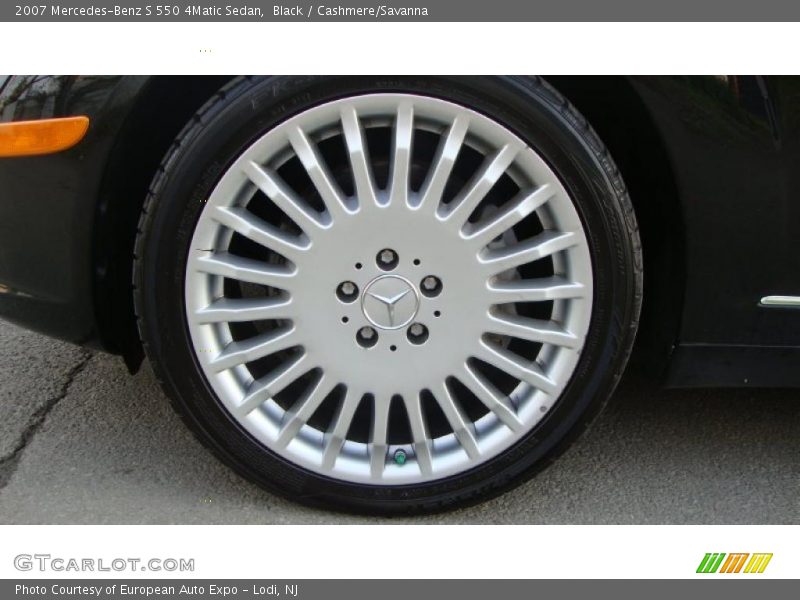 Black / Cashmere/Savanna 2007 Mercedes-Benz S 550 4Matic Sedan