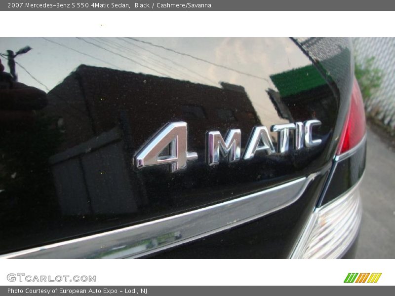 Black / Cashmere/Savanna 2007 Mercedes-Benz S 550 4Matic Sedan
