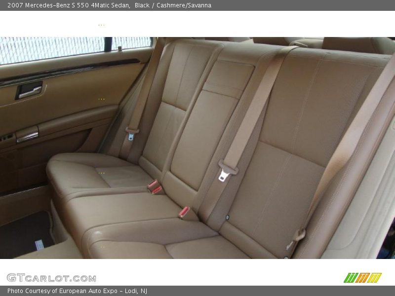 Black / Cashmere/Savanna 2007 Mercedes-Benz S 550 4Matic Sedan