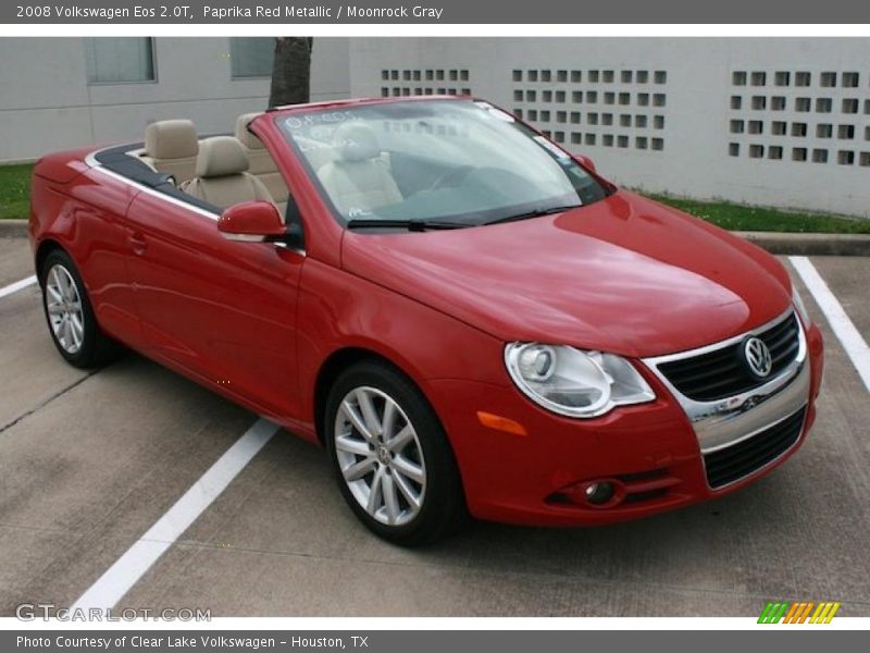 Paprika Red Metallic / Moonrock Gray 2008 Volkswagen Eos 2.0T