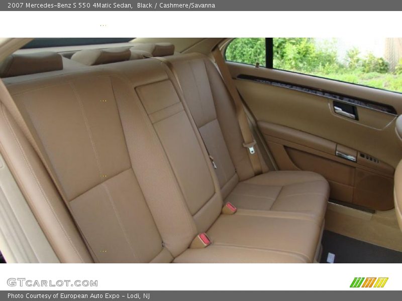 Black / Cashmere/Savanna 2007 Mercedes-Benz S 550 4Matic Sedan