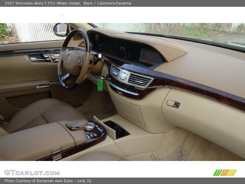 Black / Cashmere/Savanna 2007 Mercedes-Benz S 550 4Matic Sedan