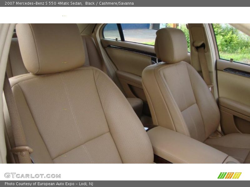 Black / Cashmere/Savanna 2007 Mercedes-Benz S 550 4Matic Sedan